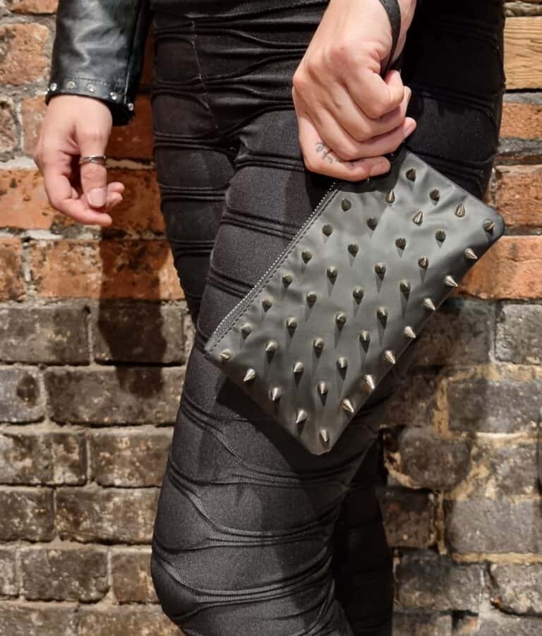 Gothic Twilight Couture - Spiky Clutch Bag - Exclusive to FAB.LONDON - Vegan