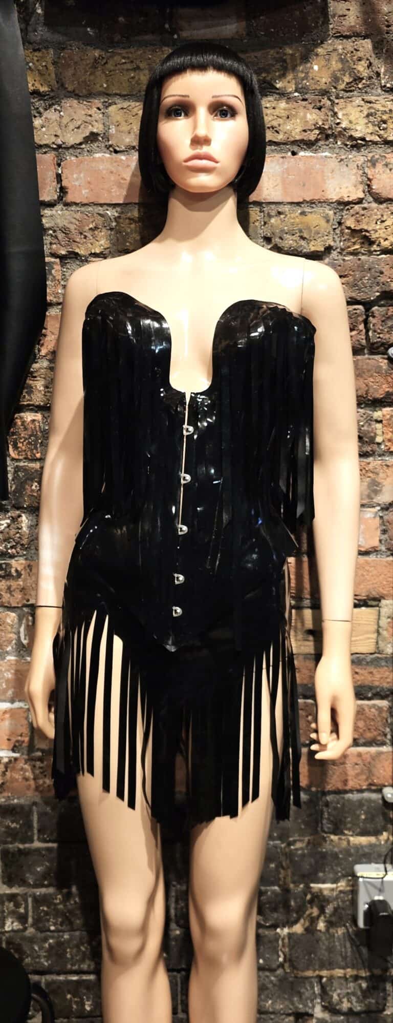 TORTURE GARDEN LATEX - Set - Fringed - Corset and Mini Skirt - Exclusive
