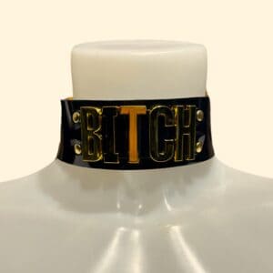 Ada Zanditon Couture - Collar - Bitch - Exclusive To FAB.LONDON