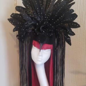 Dollies Little Folies - Headpiece - Crow Goddess - One-Off and Exclusive to FAB.LONDON