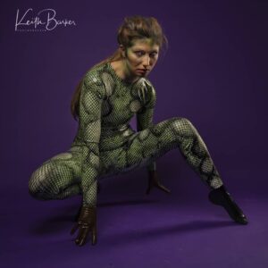 Yummy Gummy (Personal Collection) - Catsuit - Snake Print (S)(RRP £350) - Exclusive to FAB.LONDON